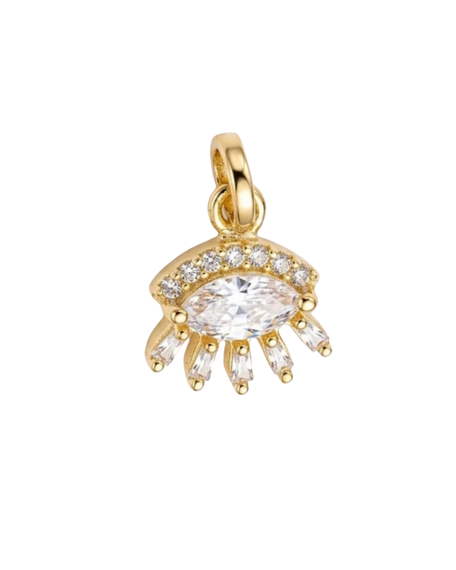 Aura – 18K gold evil eye charm by Tirana
