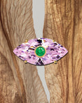 Electra – 18K gold crystal charm pendant by Tirana